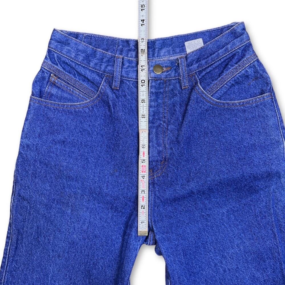 Vintage 80s Native Blue Levi’s Jeans | Size 9 / 26 x 30 | Skinny Ankle Zipper - Picture 7 of 9
